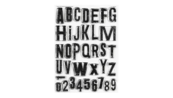 Stamp Set : 6×8 Textured Alphabet gallery