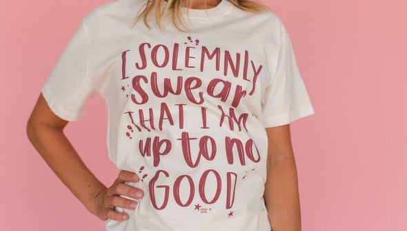 Solemnly Swear - Pippi Tee - Ivory gallery
