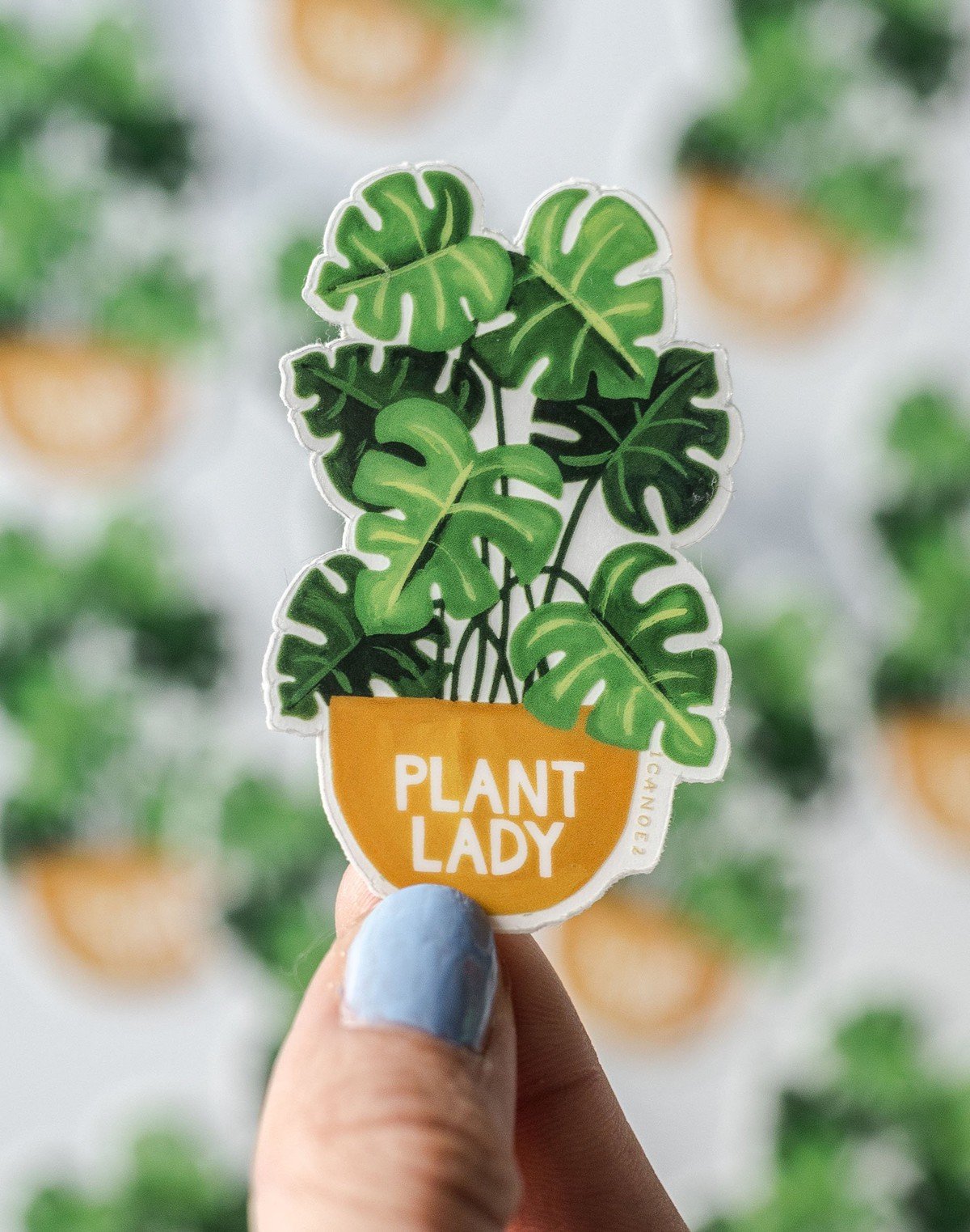 Plant Lady Clear Decal Sticker item