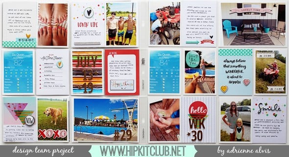 Project Life Weeks 29 & 30 *Hip Kit Club* by adriennealvis gallery
