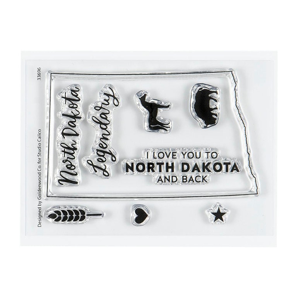 Stamp Set : 3x4 I Love North Dakota by Hello Forever item