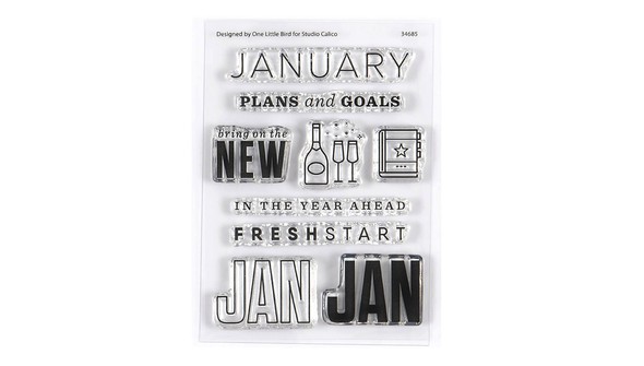 Stamp Set : 3x4 January Monthly Series by One Little Bird gallery