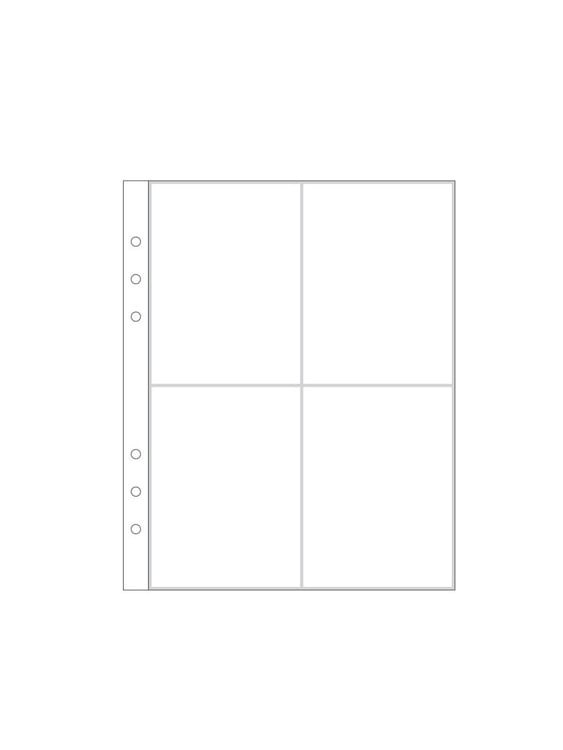 Ali Edwards Design Inc.  6x8 Page Protectors 2A (6-ring) (4
