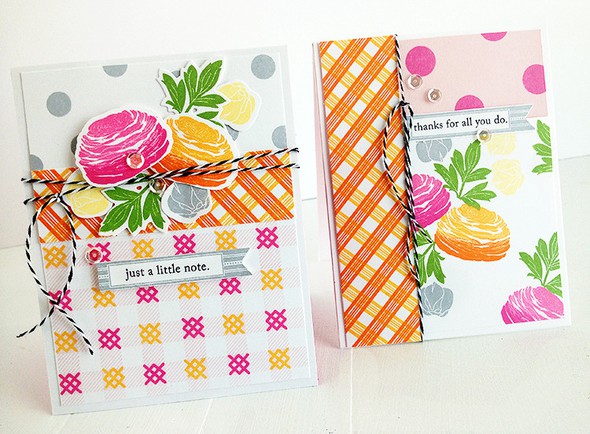Stamped Patterned Paper cards by Dani gallery