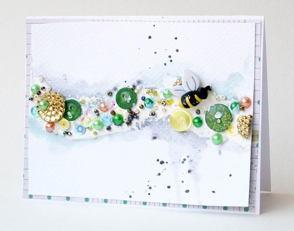 Mixed Media Bee Card by soapHOUSEmama gallery