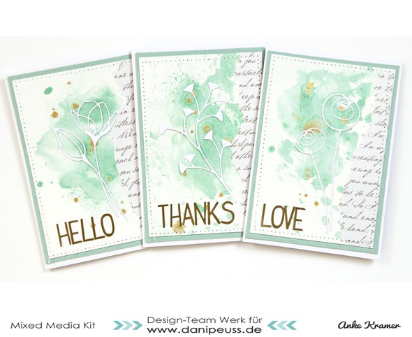 Cards with watercolor background by AnkeKramer gallery