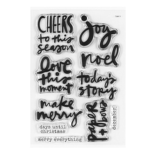 Picture of Ali's Christmas Phrases 4x6 Stamp Set