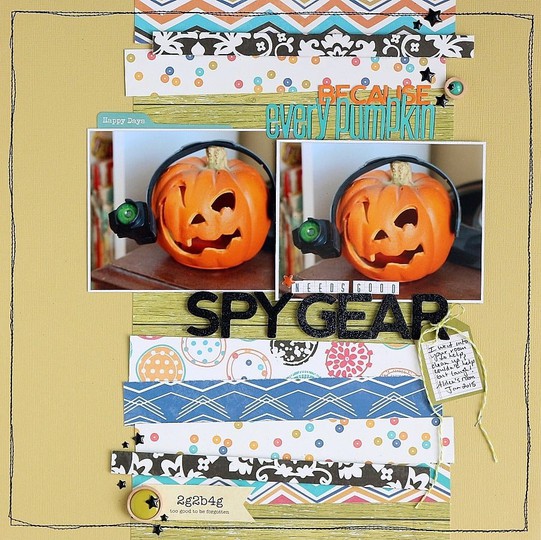 Spy gear pumpkin layout by sarah webb