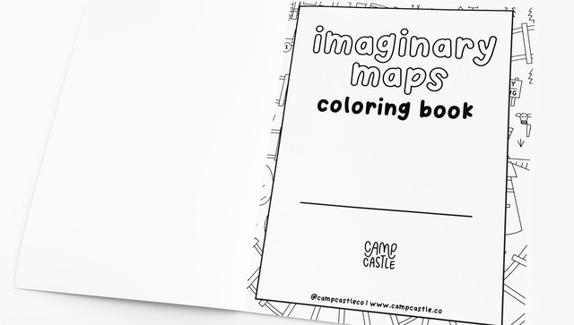 Imaginary Maps Coloring Book, 2 of 4
