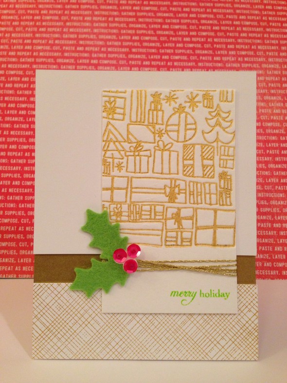 Christmas letterpress card by artgirlbev gallery