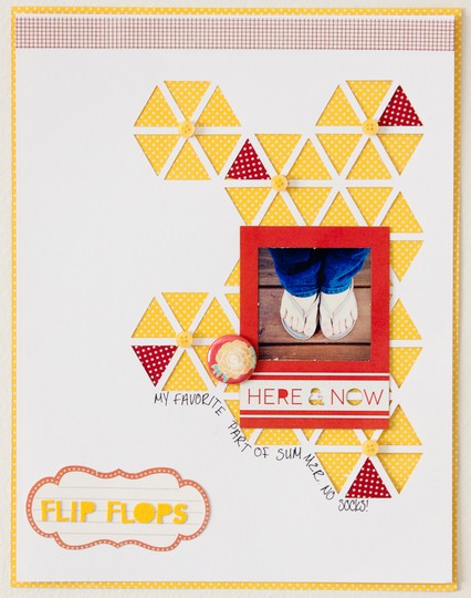 Flip Flops - hexagons and triangles - w.c.s.