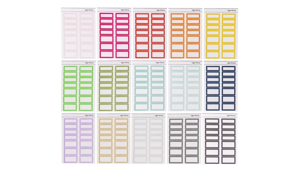 Color Theory Label Stickers Rainbow Bundle gallery