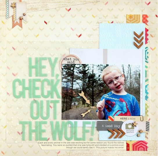 Hey, check out the wolf!