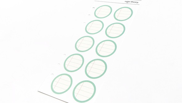 Color Theory Circle Ledger Label Stickers - Glass Slipper gallery