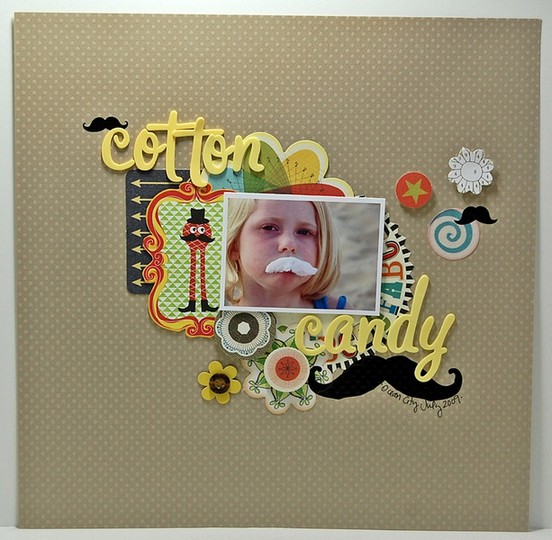 cotton candy moustache
