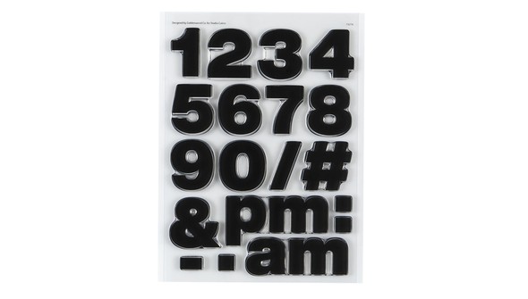 Stamp Set : 6x8 Olivia Numbers by Goldenwood Co gallery