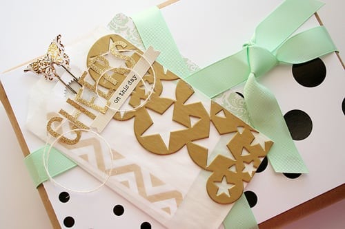 Luxe gift wrap and card