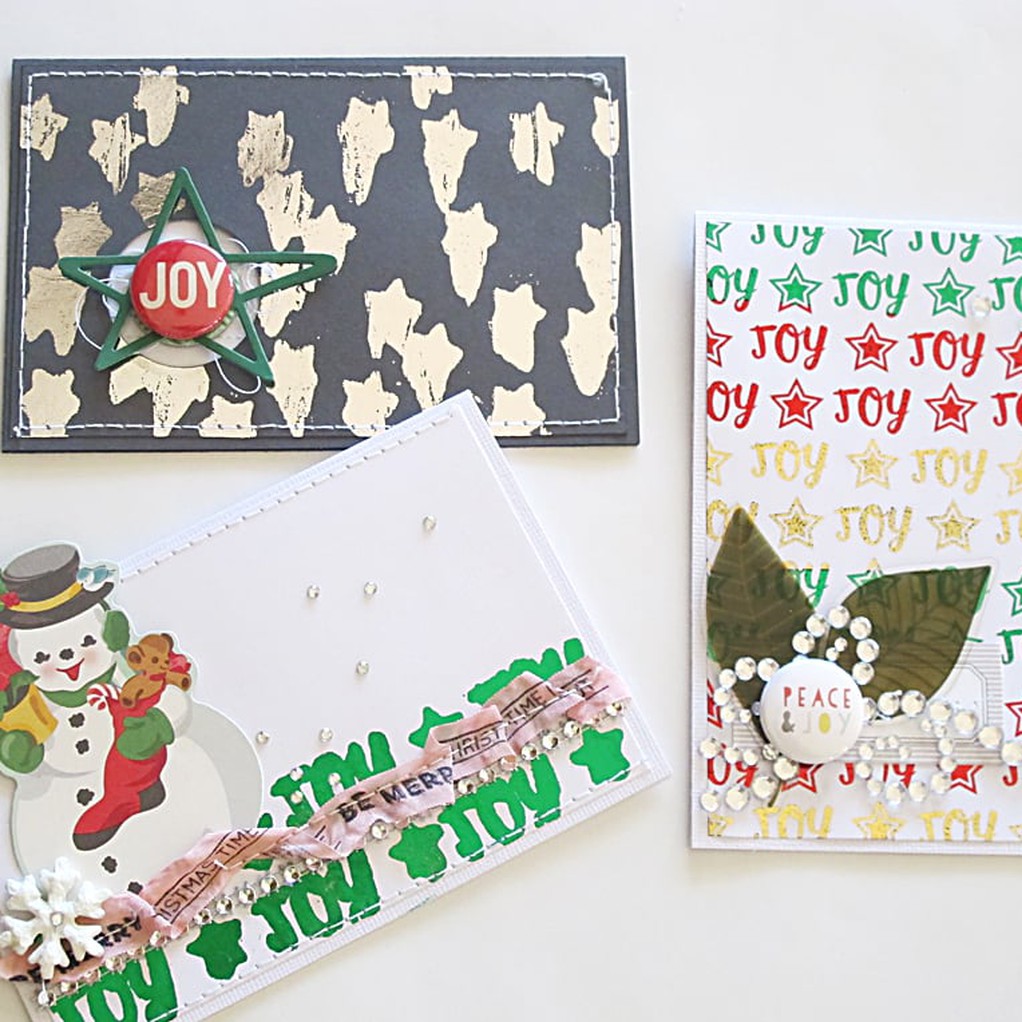 Stamped pattern cards original