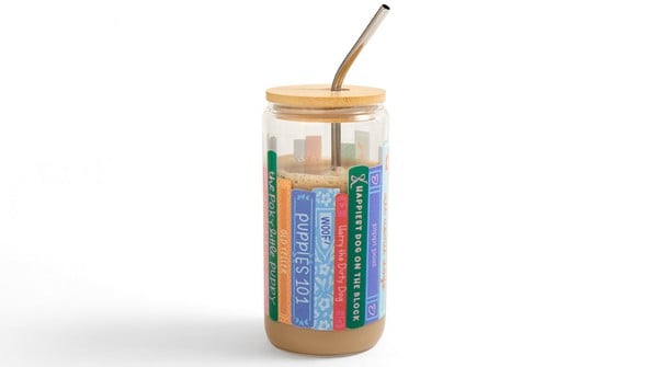 Dog Books Glass Can gallery