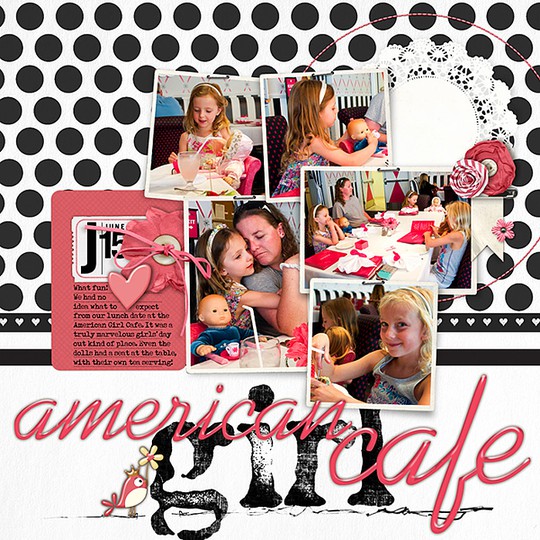 at the American Girl Cafe in June