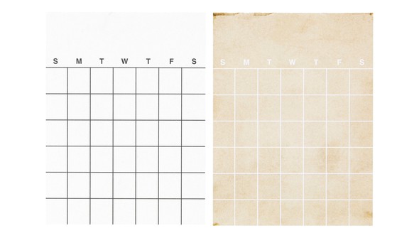 Calendar Notepad - 3×4 White & Aged gallery