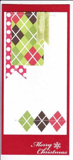 Argyle Christmas card