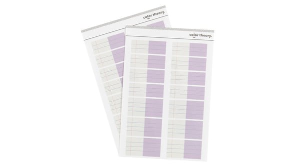 Color Theory Ledger Label Stickers - Lavender Soda gallery