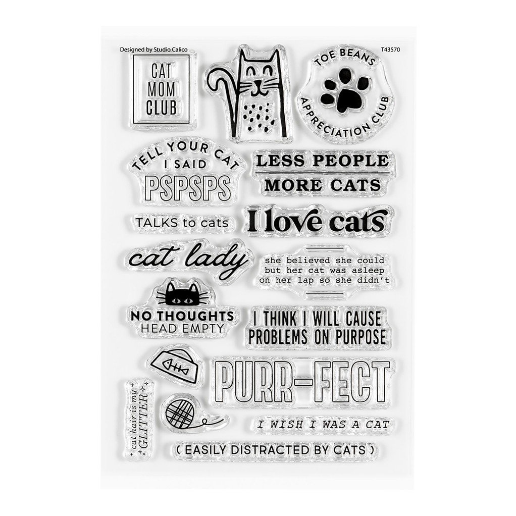 Stamp Set : 4×6 Cat Lover by Goldenwood Co item