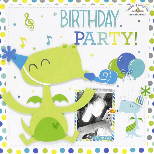 Birthday party layout by anita bownds doodlebug design %25281%2529 original