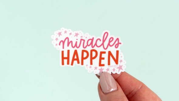 Miracles Happen Decal Sticker gallery
