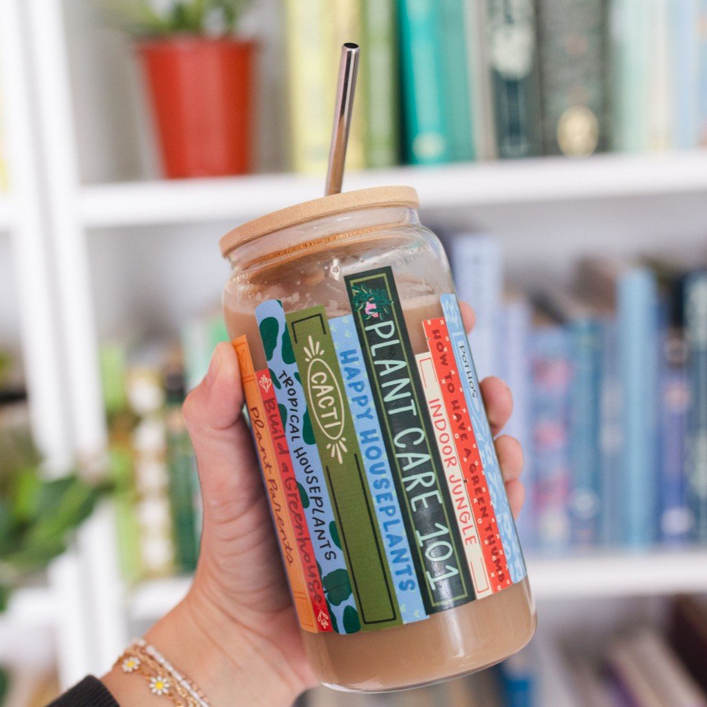 Plant Books Glass Can item