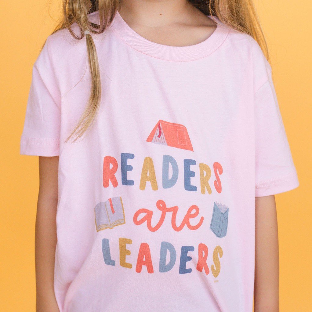 Readers Are Leaders Tee - Toddler/Youth - Pink item