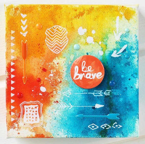Be Brave canvas by voneall gallery