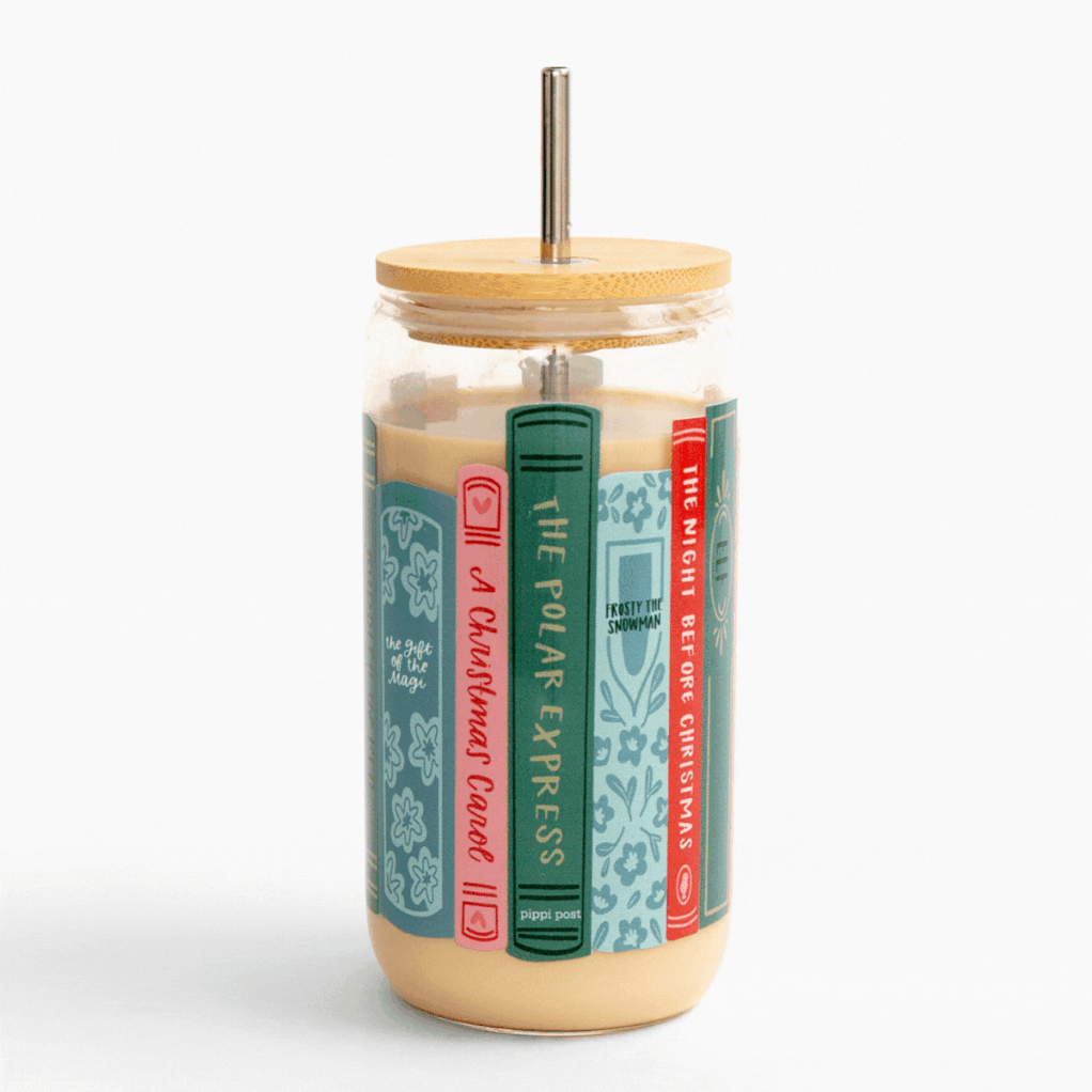 Holiday Books Glass Can item