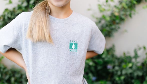 Camp Walden - Youth Pippi Tee - Ash gallery