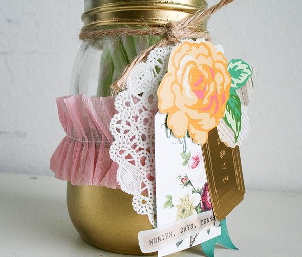 Gold Embellished Jar and Card by antenucci gallery