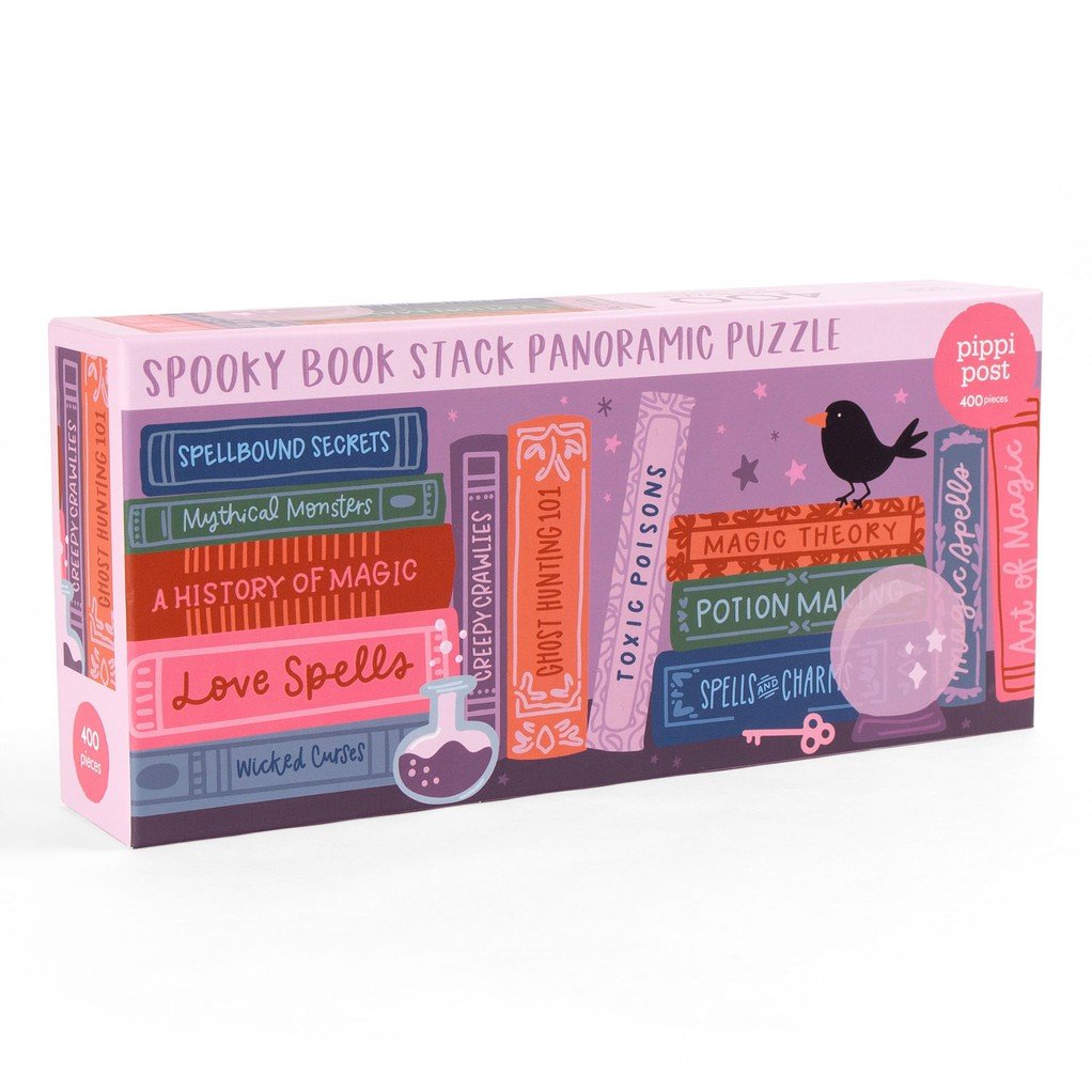 Spooky Bookshelf - 400 Piece Panoramic Jigsaw Puzzle item