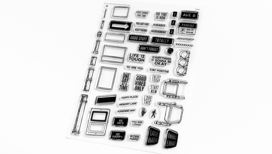 Stamp Set : 6×8 Light Pole Sign Builder - Heidi Swapp Shop