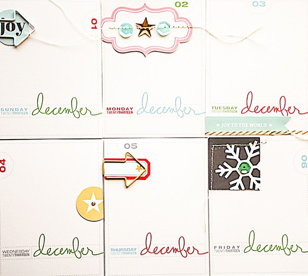 December Daily Journal Cards