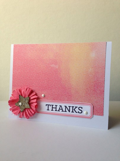 Thanks in pink card