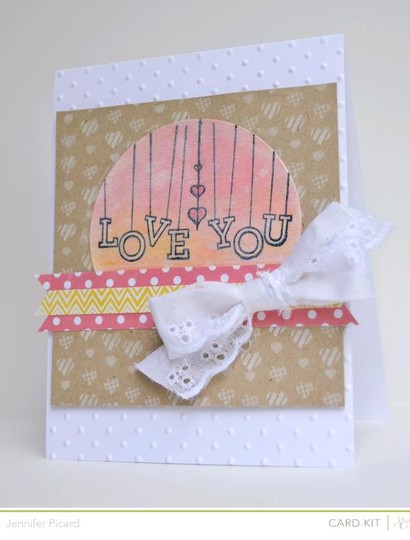 Love you card kit add on
