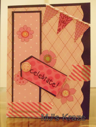 Pink Celebrate Card