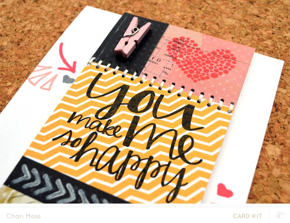 Patchwork You Make Me Happy Card with matching envelope by charimoss gallery
