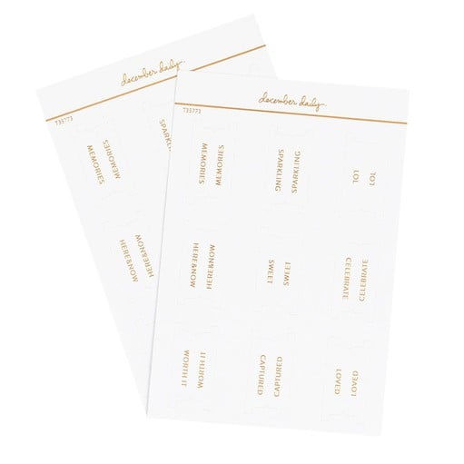 Picture of Gold Foil 4x6 Tab Sticker Sheets