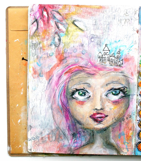 Art Journal Spread - Pink by soapHOUSEmama gallery