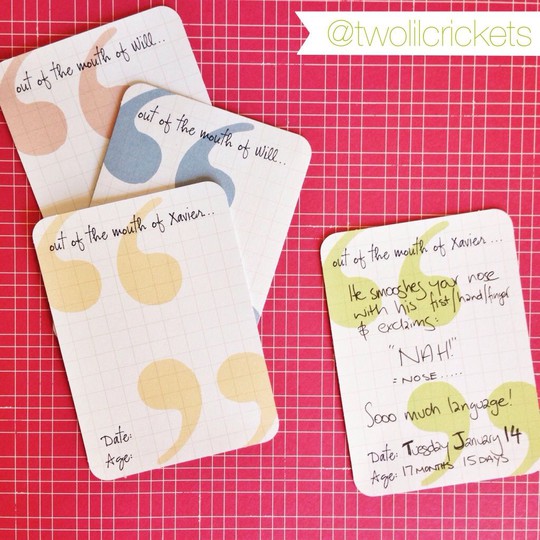 Personalised Quote Journal Cards - Project Life