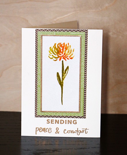 Iriscristata sendingpeacecomfort card original