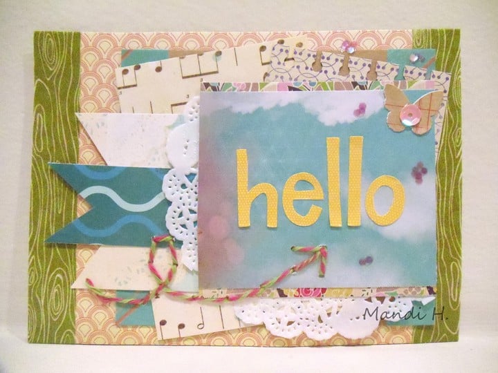 Layered Hello Card