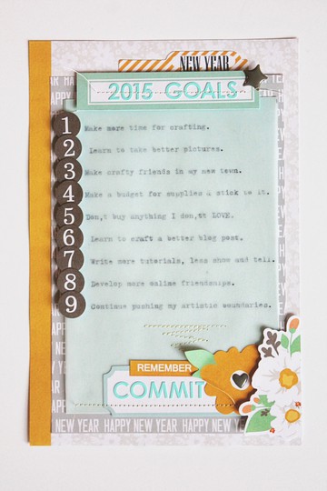 2015 Goals Art Journal Page
