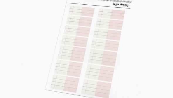 Color Theory Ledger Label Stickers - Pink Lemonade gallery